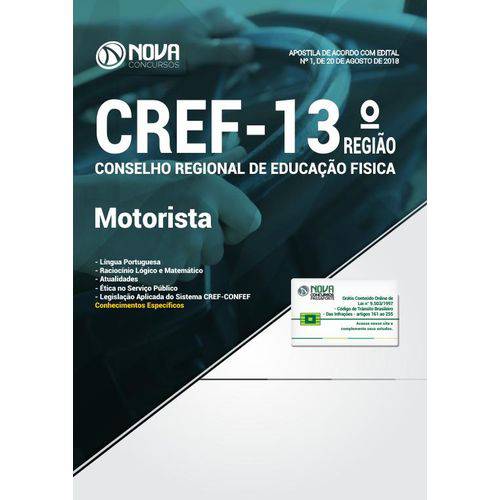 Apostila CREF-13 Região 2018 - Motorista