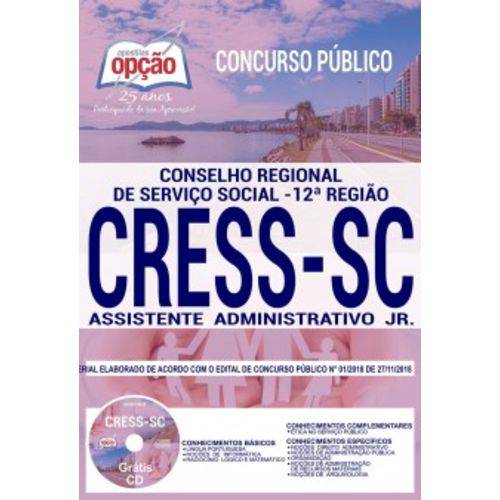 Apostila Cress Sc 2019 - Assistente Administrativo Jr