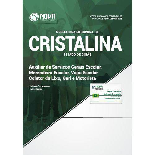 Apostila Cristalina - GO 2018 - Nível Fundamental