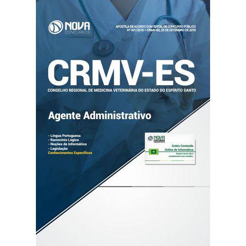 Apostila CRMV-ES 2018 - Agente Administrativo