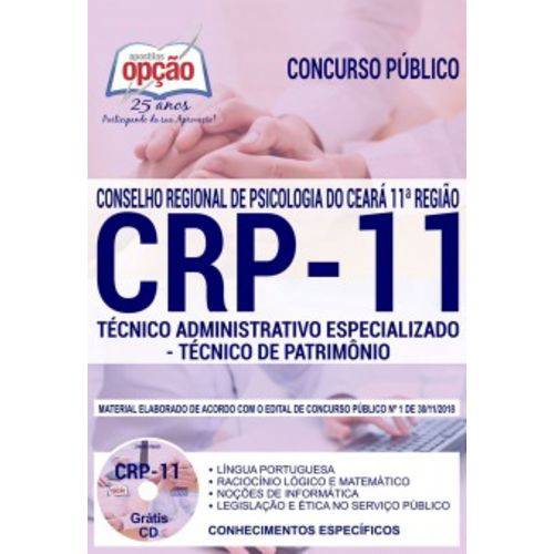 Apostila Crp 11 2019 - Técnico - Patrimônio