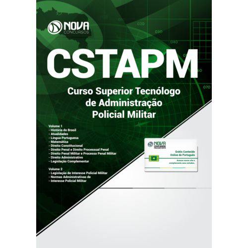 Apostila Cstapm-sp 2018 - Curso Superior Tecnólogo de Administração Policial Militar