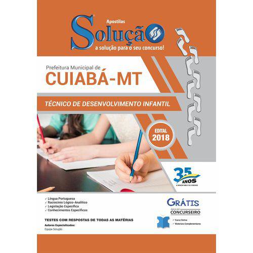 Apostila Cuiabá MT 2018 - Técnico Infantil