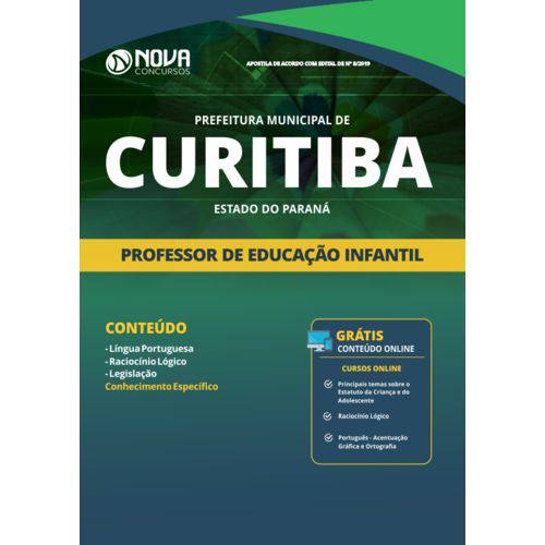 Apostila Curitiba Pr 2019 - Professor Educação Infantil