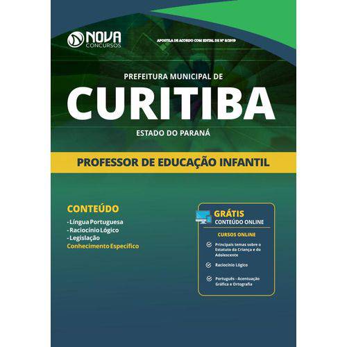 Apostila Curitiba PR 2019 Professor Educação Infantil