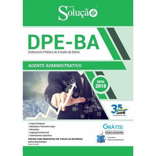 Apostila DPE-BA 2019 - Agente Administrativo