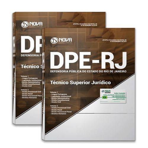 Apostila DPE RJ 2019 - Técnico Superior Jurídico - 2 Vol.