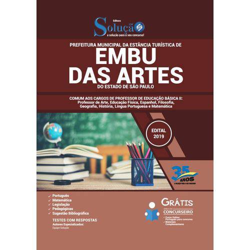 Apostila Embu das Artes Sp 2019 - Comum Professor Ed Básica Ii