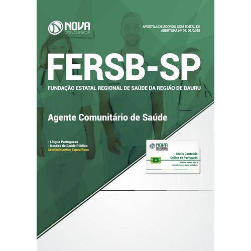 Apostila FERSB-SP 2018 - Agente Comunitário de Saúde
