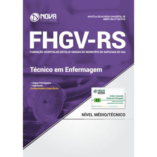 Apostila Fhgv - Rs - Técnico em Enfermagem