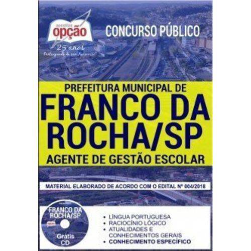 Apostila Franco da Rocha Sp 2018 - Agente Gestão Escolar