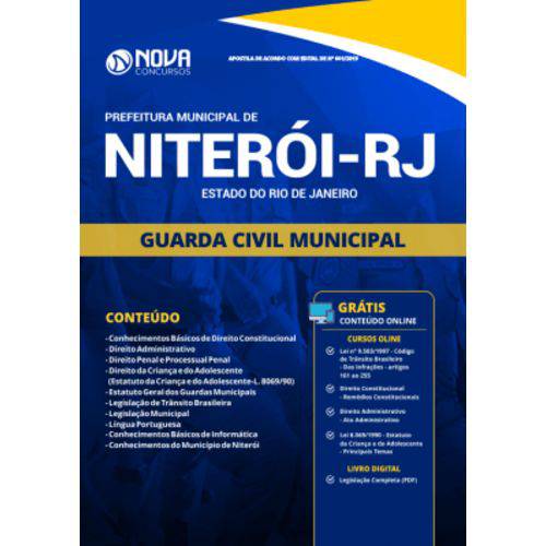 Apostila Guarda Municipal de Niterói - Rj 2019 - Editora Nova