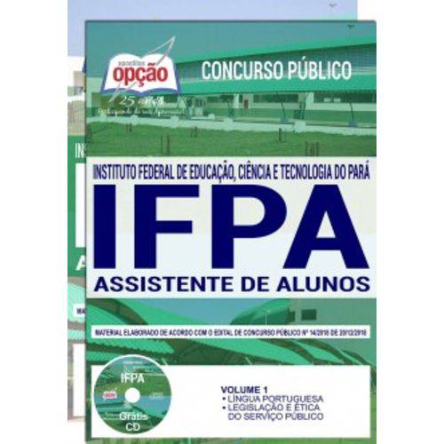 Apostila Ifpa 2019 - Assistente de Alunos