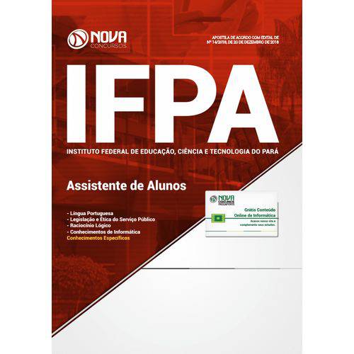 Apostila Ifpa-pa 2019 - Assistente de Alunos