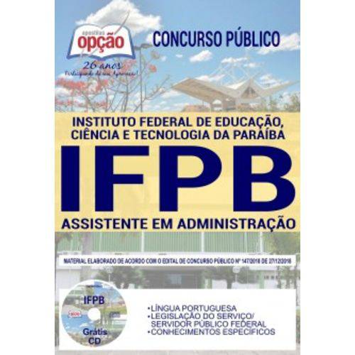 Apostila IFPB 2019 - Assistente em Administração