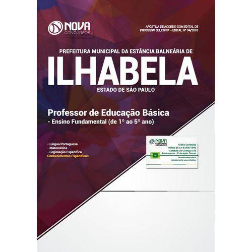 Apostila Ilhabela Sp 2018 - Professor Ensino Fundamental