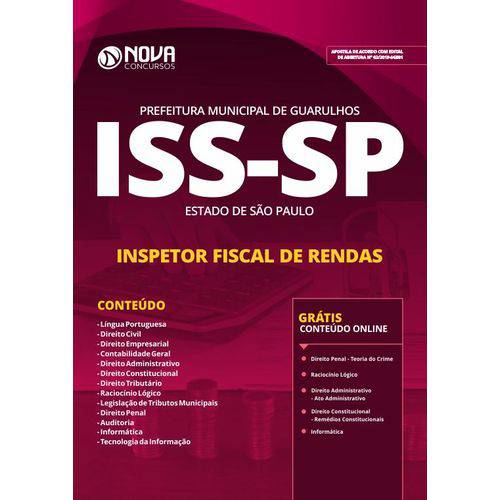 Apostila ISS Guarulhos SP 2019 Inspetor Fiscal de Rendas
