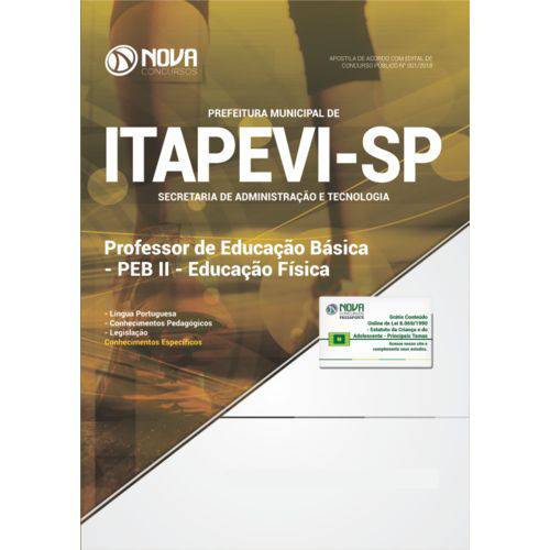 Apostila Itapevi Sp 2018 Professor Peb Ii Educação Física