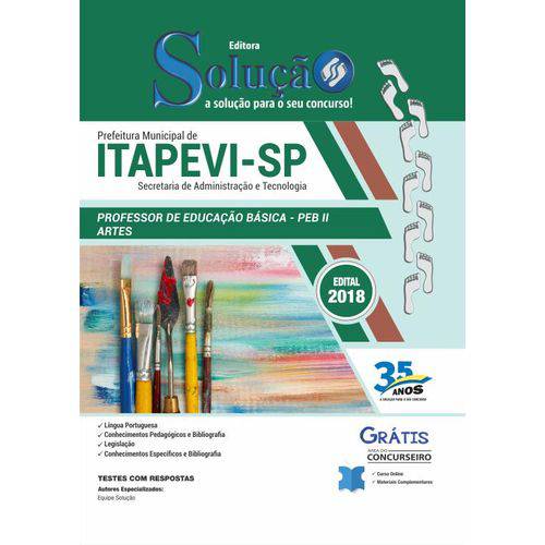 Apostila Itapevi SP 2019 Professor PEB II - Artes