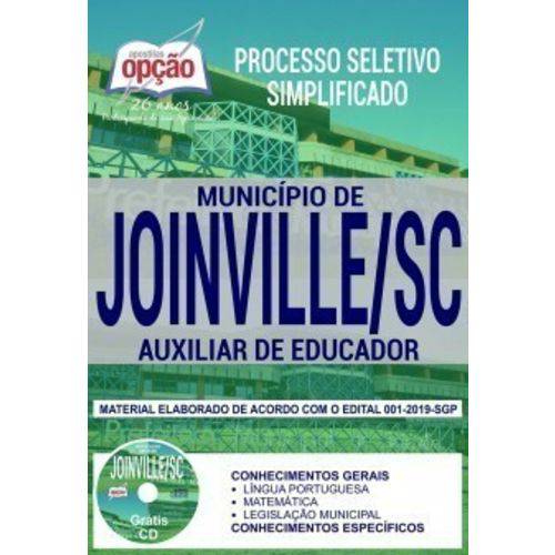 Apostila Joinville Sc 2019 - Auxiliar de Educador