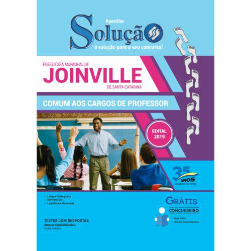 Apostila Joinville Sc 2019 - Cargos de Professor