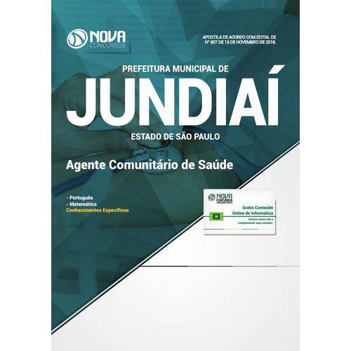 Apostila Jundiaí Sp 2018 - Agente Comunitário de Saúde