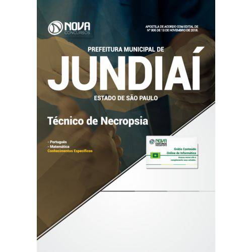 Apostila Jundiaí Sp 2018 - Técnico em Necropsia
