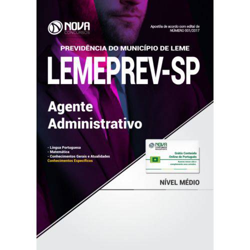 Apostila Lemeprev- Sp 2018 - Agente Administrativo
