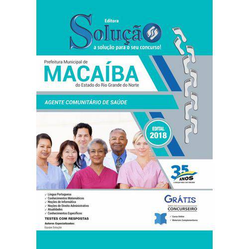 Apostila Macaíba RN 2019 - Agente Comunitário de Saúde