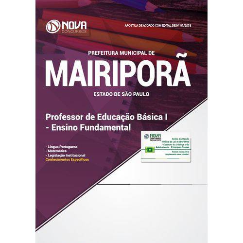 Apostila Mairiporã Sp 2018 - Professor Ensino Fundamental