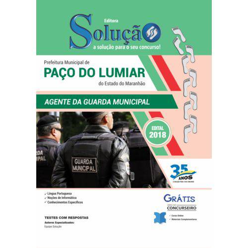 Apostila Paço Lumiar 2019 - Agente Guarda Municipal