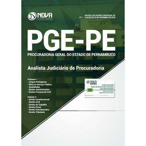Apostila PGE-PE 2018 - Analista Judiciário de Procuradoria