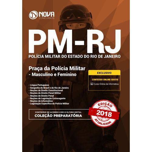 Apostila PM-RJ 2018 - Praça da PM - Masculino e Feminino