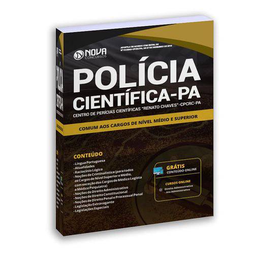 Apostila Polícia Científica do Pará PA 2019 Conteúdo Comum