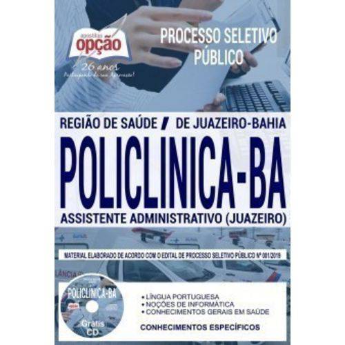 Apostila Policlínica Ba 2019 - Assistente (juazeiro)