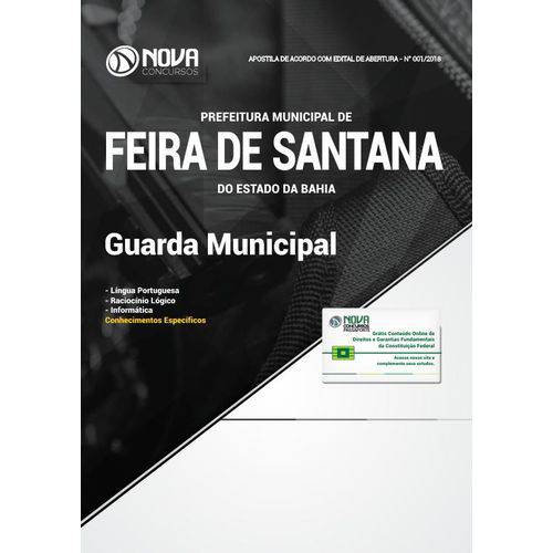 Apostila Pref de Feira de Santana-BA 2018- Guarda Municipal