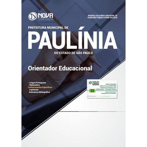 Apostila Pref de Paulínia-SP 2018 - Orientador Educacional