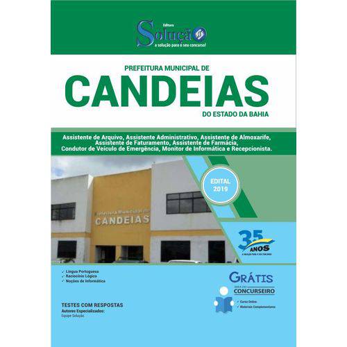 Apostila Prefeitura Candeias BA 2019 Cargos de Assistente