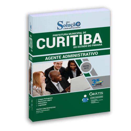 Apostila Prefeitura Curitiba PR 2019 - Agente Administrativo
