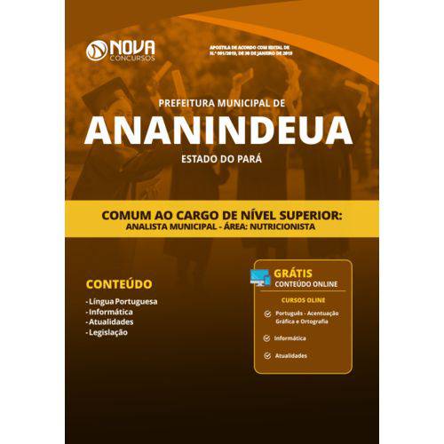 Apostila Prefeitura de Ananindeua 2019 - Analista Municipal