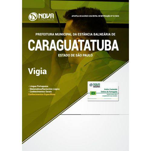 Apostila Prefeitura de Caraguatatuba - Sp 2018 - Vigia
