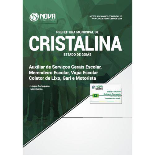 Apostila Prefeitura de Cristalina - Go Nível Fundamental