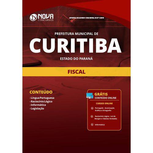 Apostila Prefeitura de Curitiba-PR 2019 - Fiscal