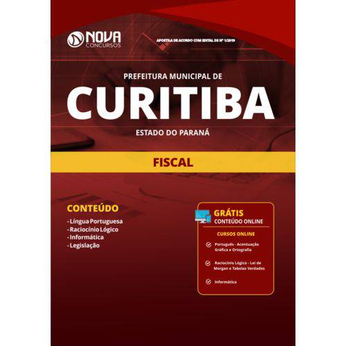 Apostila Prefeitura de Curitiba-pr 2019 - Fiscal