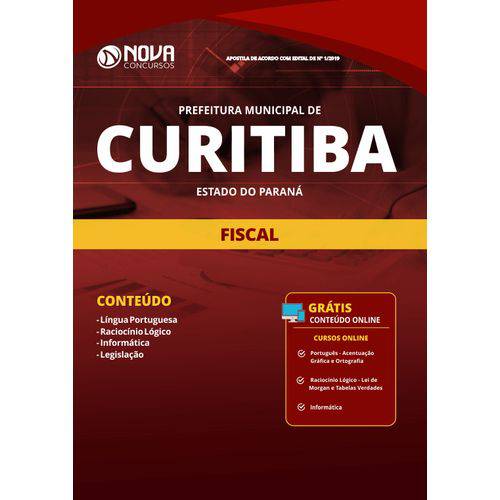 Apostila Prefeitura de Curitiba - Pr 2019 - Fiscal
