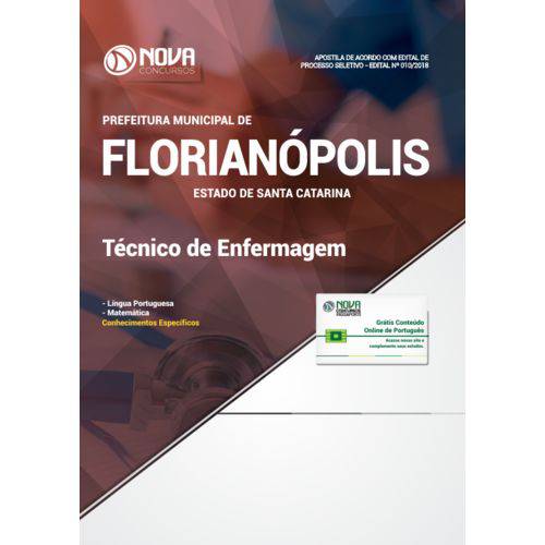 Apostila Prefeitura de Florianópolis Sc 2018 Téc Enfermagem