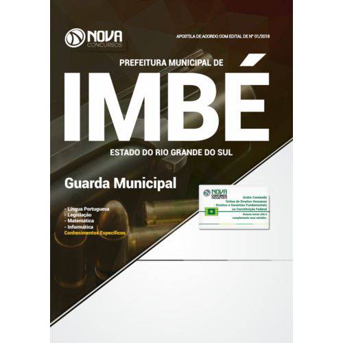 Apostila Prefeitura de Imbé-rs 2018 - Guarda Municipal