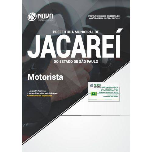 Apostila Prefeitura de Jacareí-SP 2018 - Motorista