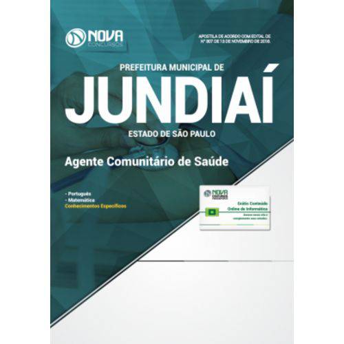 Apostila Prefeitura de Jundiaí - Sp 2018 - Agente Comunitário de Saúde
