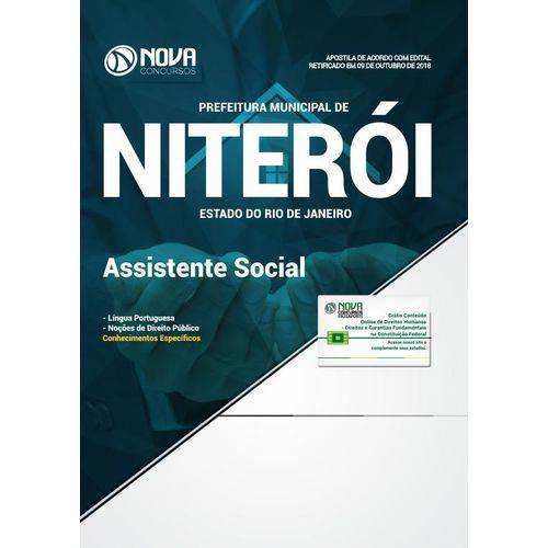 Apostila Prefeitura de Niterói RJ 2018 - Assistente Social